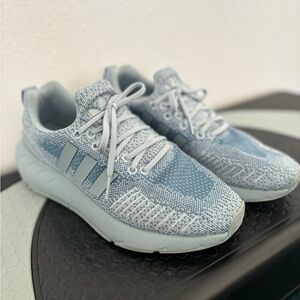 EUC Blue Adidas Trainer Shoes